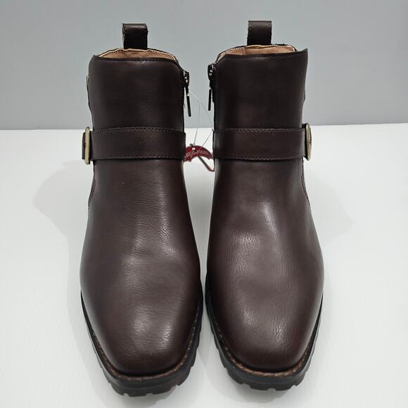 NEW Blondo Shantel Ankle Bootie Womens 8 Brown Leather Waterproof Moto Western - Picture 5 of 14